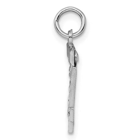 Sterling Silver, Varsity Collection, Small D/C Pendant, Number 24 - Picture 2 of 4